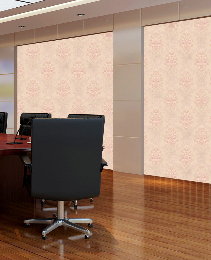 ft-150208 luxury wood blocks pink wall effect vinyl 5m wallpaper roll living room brown