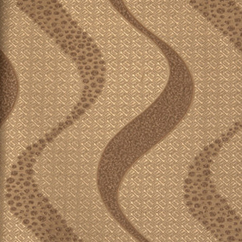 lf-77107 wave lines roll luxury classic grey damask on coffee flocking background wallpaper