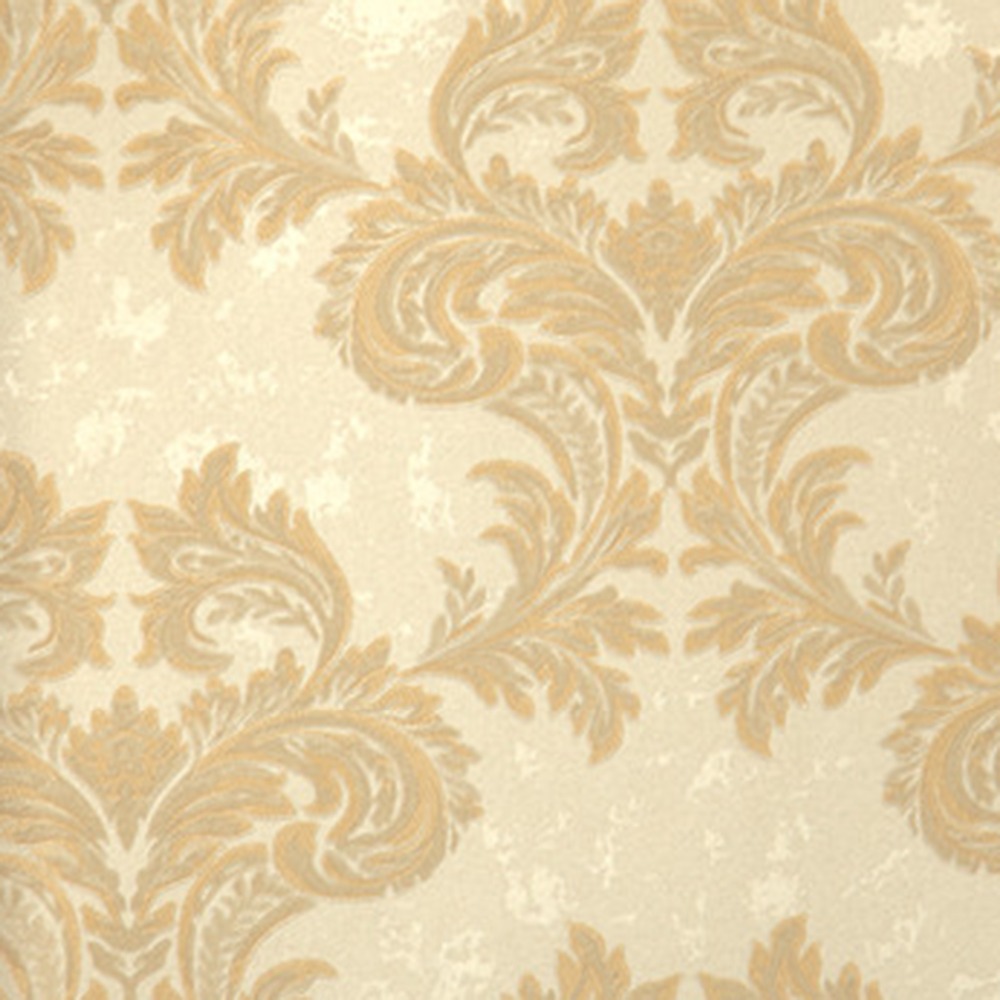 lf-77603 romantic lovely flower/floral scroll off white textured/embossed wallpaper roll
