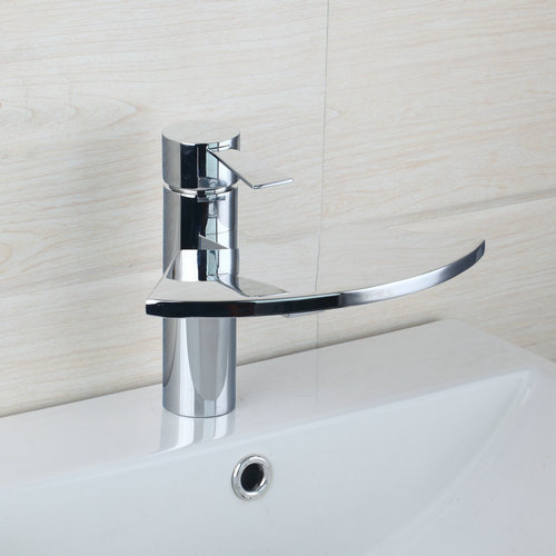 hello modern bathroom basin sink faucet torneira do banheiro 8252/0 chrome finish waterfall spout single handle/hole mixer tap