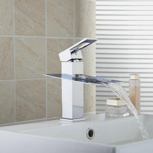 soild brass torneira new brand waterfall bathroom chrome deck mount jn6101 single handle wash basin sink vessel tap mixer faucet