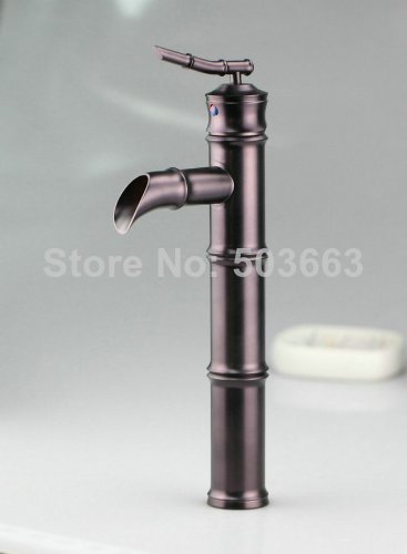 e-pak 8655-1/14 waterfall spout oil rubbed black bronze bathroom basin kitchen sink mixer tap faucet