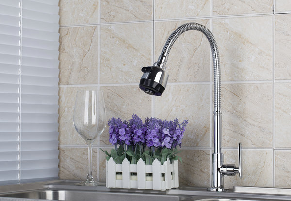 e_pak all around rotate swivel dl8551-3/3 kitchen faucets with plumbing hose 2-function water outlet tap faucet