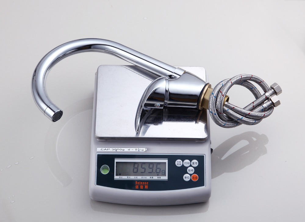 e-pak chrome e deck mounted 8503/6 swivel single handle kitchen sink & bathroom basin mixer tap faucet