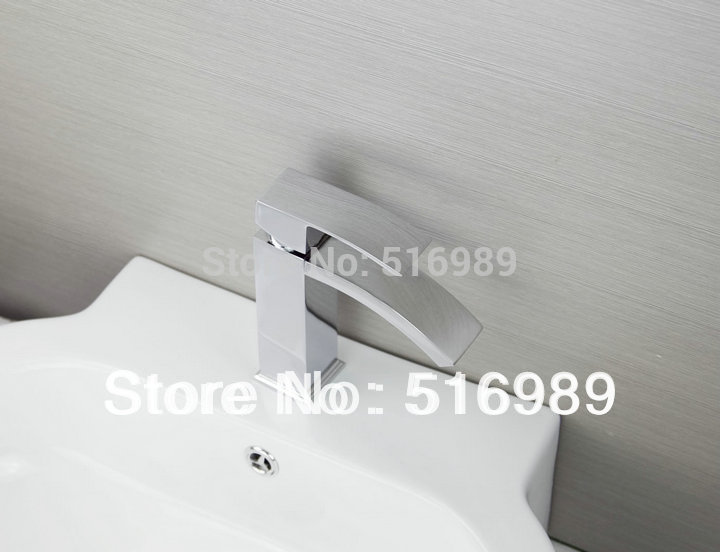 e-pak short waterfall basin sink mixer single hole tap chrome bathroom faucet dk-92485k