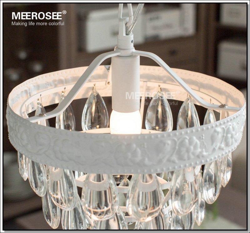 vintage mini glass chandelier light fixture cottage white suspension lamp hanging light for dining room, porch aisle