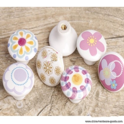 4pcs colorful ceramic handle children room drawer handle [Door knobs|pulls-2172]