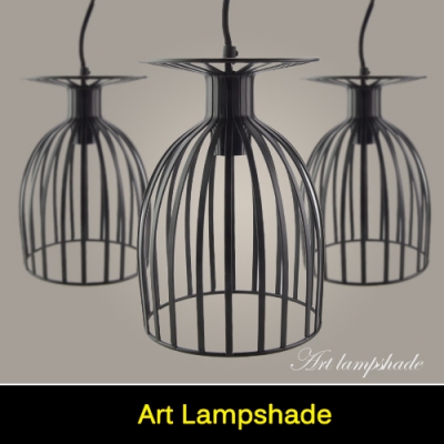 art decor vintage industrial antique metal lampada led pendant light lamp cover wineglass shape wire steel lampshade e27 ac 220v