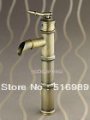 bamboo bathroom sink antique brass waterfall faucet tap mix lf-a72