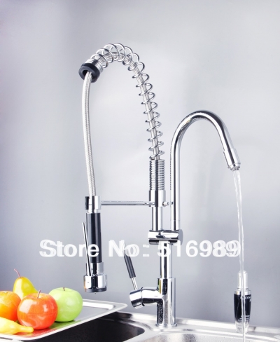 basin sink vessel mixer taps chrome two spout kitchen faucets ds-8525-1 [pull-up-amp-down-kitchen-8156]