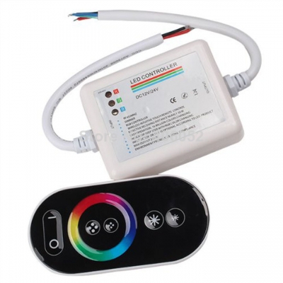 dc12v wireless rf touch panel led rgb dimmer remote controller for rgb led strip [led-controller-5046]