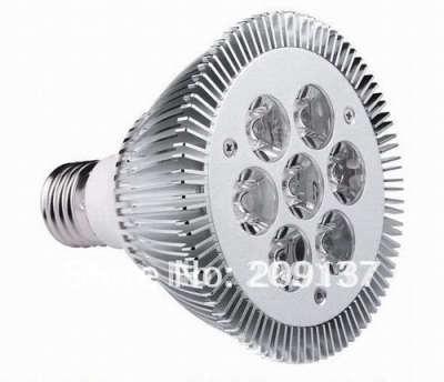 dropship e27 7*3w 21w par 30 par30 led bulb lamp light 85-256v with 7leds light warranty 2 years ce & rohs -