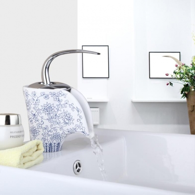e-pak popular unique design l265 perfect deck mounted single hole ceramic bathroom basin sink faucet