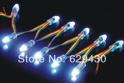 energy saving colorful led pixel module dc 5v 12mm led rgb 10w led string light 100pcs/lot [led-module-light-5763]