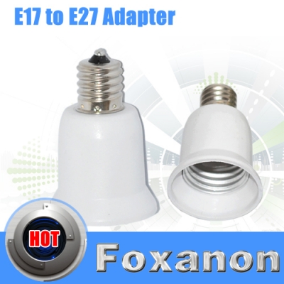 foxanon brand e17 lamp socket e17 to e27 adapter converter holder lamp base for led light bulbs lighting use 1pcs/lot [led-lamp-convertor-5659]