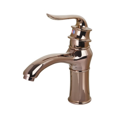 hello /cold wash basin torneira bathroom rose golden 92479 single handle deck mounted sink tap mixer faucet [bathroom-mixer-faucet-1760]