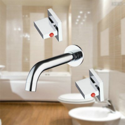 hello wall mounted waterfall 3 pieces 2 lever chrome bathtub torneira 45a deck shower bathroom sink tap mixer faucet