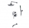 in wall mounted concealed shower set with 8
