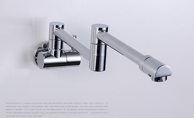 kitchen faucet folding brass single cold sink water tap wall mounted torneira parede cozinha grifo