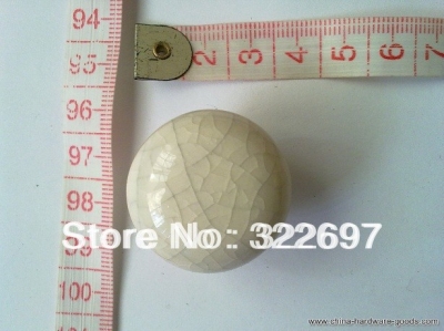 kl19205 fashion decorative pattern ceramic cabinet furniture single hole handle and knob [Door knobs|pulls-892]