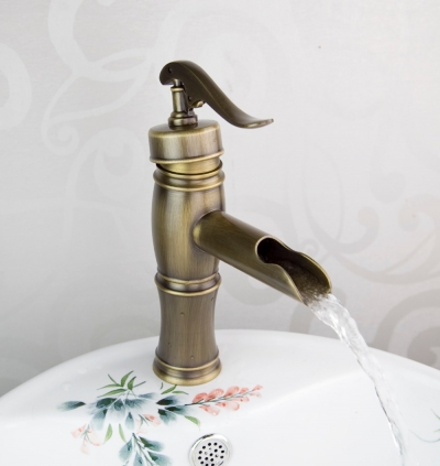 luxury antique brass new european basin sink faucet cold washing tap mixer faucet tree307 [antique-brass-1206]