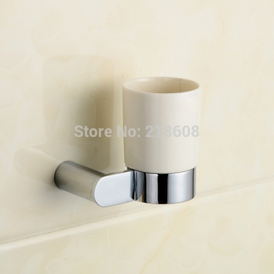 luxury bathroom tumble holder with ceramic cup toothbrush holder solid brass high end bathroom accessories