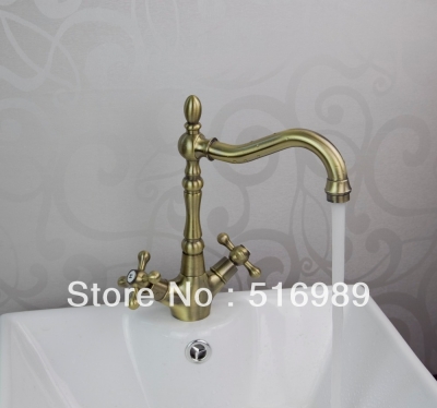 single handle tap kitchen sinks faucet antique brass bathroom 360 swivel faucet sam194 [antique-brass-1126]