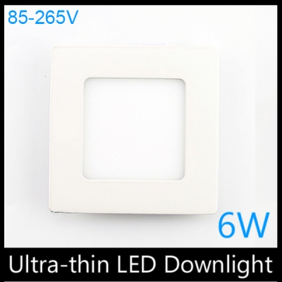 ultra thin design 6w led ceiling recessed grid downlight / square panel light 120mm, 1pc/lot