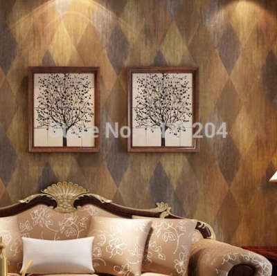 vintage retro style imitation brick wall paper roll for bedroom background,embossed leather wallpaper for living romm