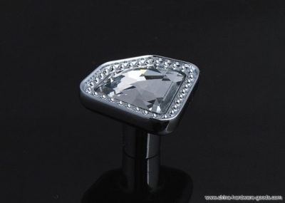 10pcs/lot k9 diamond crystal chrome cabinet knob and drawer cupboard handle d 34mm [Door knobs|pulls-383]