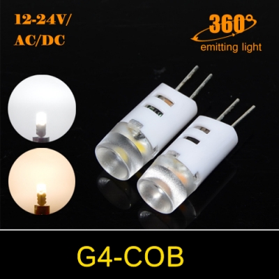 1pcs new arrival mini 3w g4 dc/ac 12v - 24v 3030 smd ultra bright led crytal lamp corn bulb droplight chandelier cob spot light