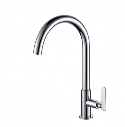 360 rotating spout single cold bathroom basin kitchen sink faucet single cold tap [kitchen-faucet-3869]