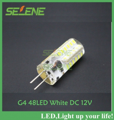 50pcs/lot ultra brightness cree g4 5w led spot light lamp led bulb ball 3014smd 12v dc 48leds warranty 2 years