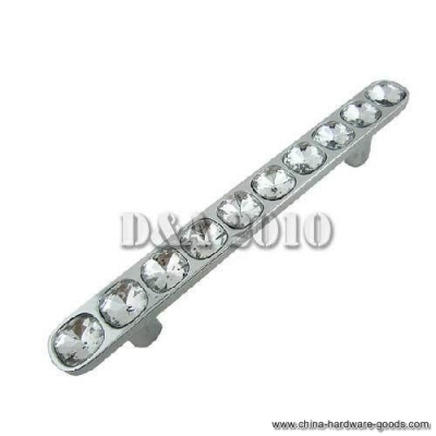 6.9" modern solid crystal diamond cabinet cupboard door drawer bar pull handle [Door knobs|pulls-1274]