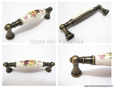 6 pcs 96mm ceramic handle ceramic cabinet handle [Door knobs|pulls-2053]