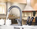 8503 construction & real estate swivel single hole chrome finished kitchen sink basin mixer sink tap faucets