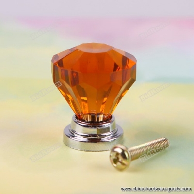 bestproducts 1pc 26mm crystal cupboard drawer diamond shape cabinet knob pull handle #04 worldwide