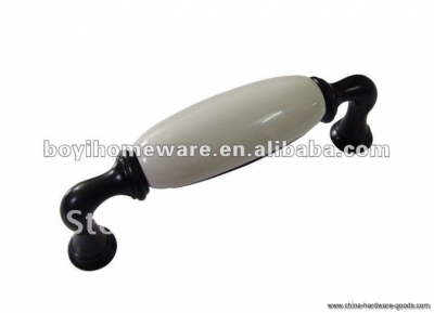 ceramic drawer handle dresser knob whole and retail discount 50pcs /lot j0-bk [Door knobs|pulls-633]