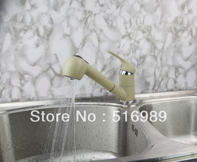 deck mount single handle wash basin durable pull out swivel kitchen tap faucet mixer kai2