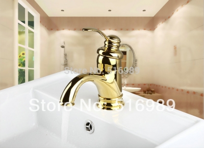 easy operate durable golden polished bathroom tap faucet mixer 9816/8 [golden-3839]