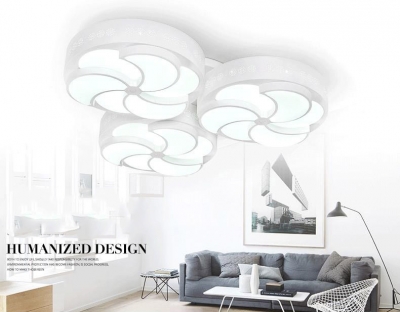 fashion windmill acrylic led ceiling light modern minimalist living room bedroom ceiling lamp art pvc restaurant lights