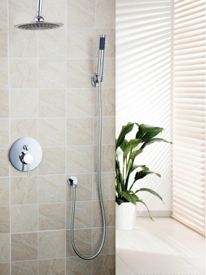 hello bathroom rain shower chuveiro set 8" faucet mixer tap shower head 50233-22a for bath ceiling mount rainfall shower set