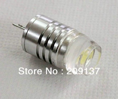 high lumen aluminum 5500-6500k white cob led bulb lamp led g4 12v 3w 10pcs/lot [g4-g9-led-light-amp-car-light-3417]