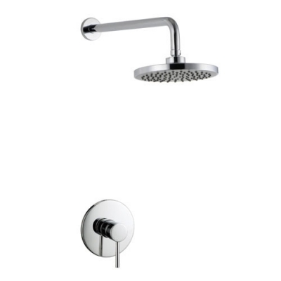 in wall mounted concealed shower set with 8" abs rain shower concealed shower set is028