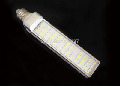 led horizontal plug lamp 14w e27/g24 ac85-265v input smd2835 65pcs, brightness led chip warm/ cold white