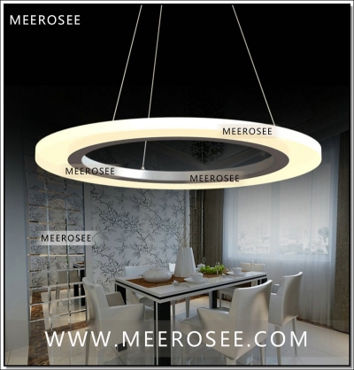 modern acryl ring led circle chandelier lamp / light / light fitting smd 5050 fashion designer led pendant lamp [acrylic-light-976]