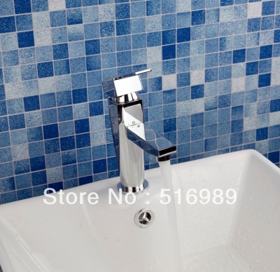 one handle bathroom basin sink vessel faucet chrome vanity mixer taps l-673