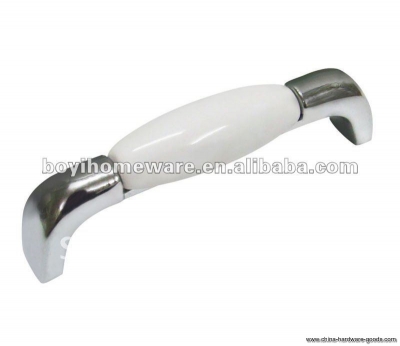 silver zinc + white ceramic door knobs/ decorative door knob/ cupboard handles/ wardrobe knob/ cabinet handles 50pcs/lot ap0-pc
