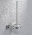solid 304 stainless steel nickel brushed toilet brush holder sus010