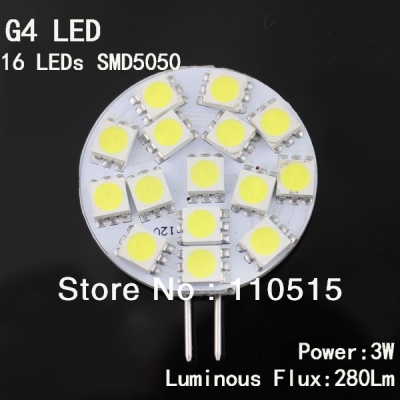 whole - 3w smd5050 15leds g4 led lights 120deg lamp spotlight